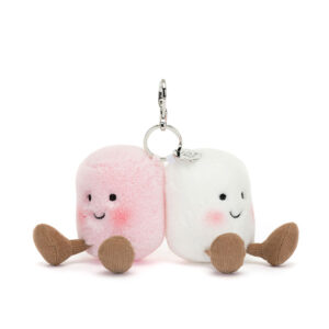 amuseables pair of marshmallows keychain