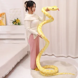 Peluche serpent cobra géant 400 cm – coussin rembourré en coton PP