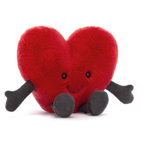 Peluche coeur rouge – Jellycat – petit – Photo 1
