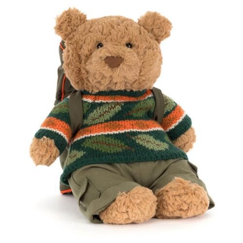 Peluche Bartholomew bear hiking outfit – Jellycat – Photo 1