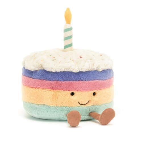 Peluche Gâteau d’anniversaire arc-en-ciel – Jellycat – Photo 1