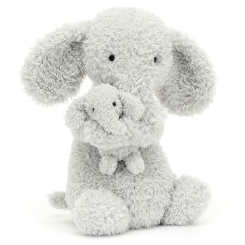 Peluche Huggles grey elephant – Jellycat – Photo 1