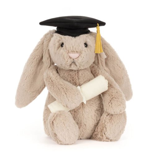Peluche bashful lapin – Graduation outfit – Jellycat – Photo 1