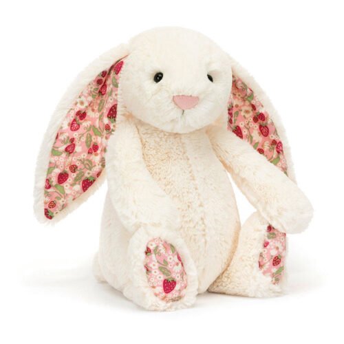 Peluche lapin blossom crème Jellycat – ‘Berry’ Medium – Photo 1