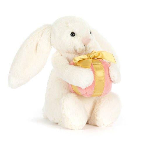Peluche lapin Jellycat avec cadeau – Photo 1