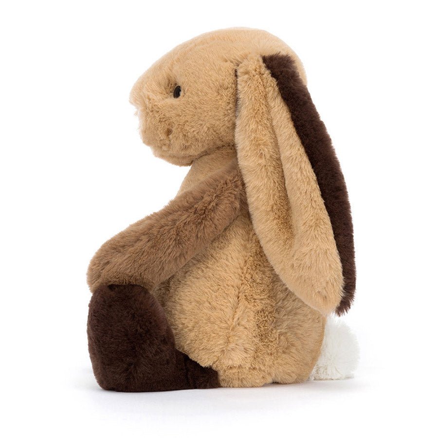 Peluche lapin Jellycat – Bashful patchwork brown – Photo 3