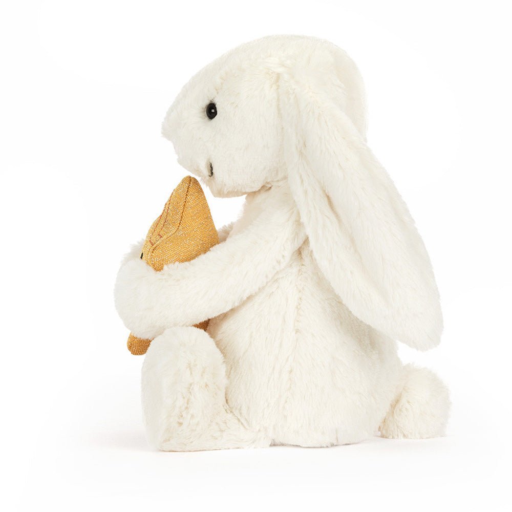 Peluche lapin crème avec étoile – Jellycat – Photo 3