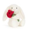 Peluche lapin créme avec rose – Jellycat – Photo 1