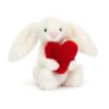 Peluche lapin blanc avec coeur – Jellycat – Photo 1