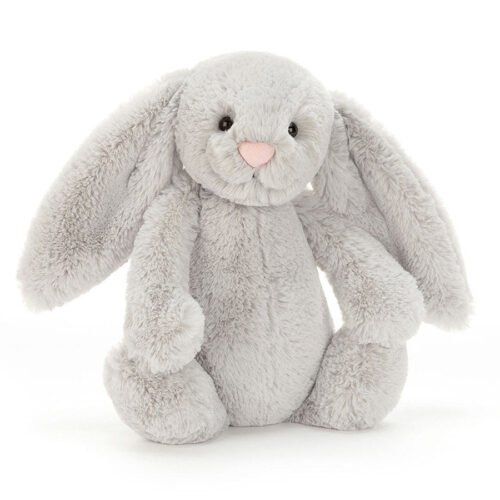 Peluche lapin Jellycat – bashful silver medium – Photo 1