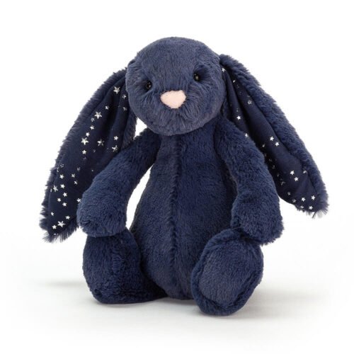 Peluche lapin Jellycat – stardust navy small