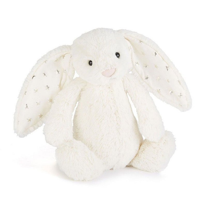 Peluche bashful – Lapin blanc étoiles small – Jellycat – Photo 1