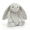 Peluche – Bashful Lapin Silver étoiles – Format moyen – Jellycat – Photo 1