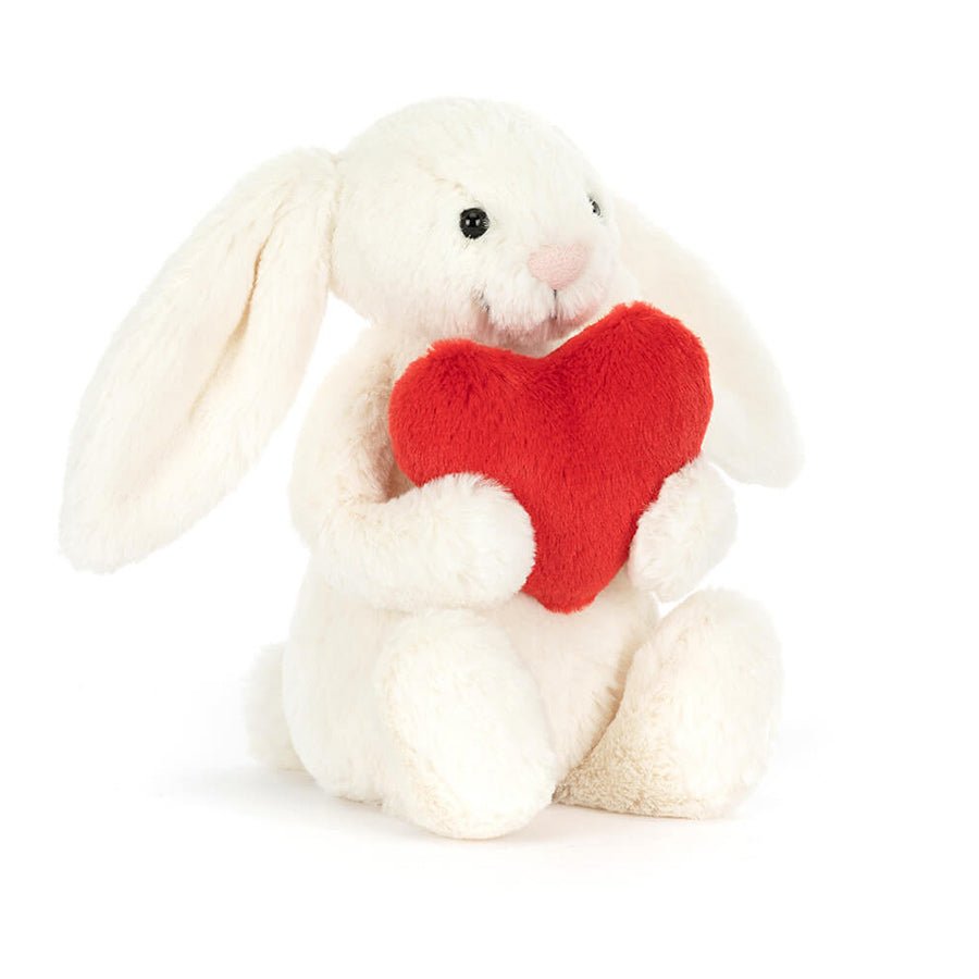 Peluche lapin avec coeur – Jellycat – Format moyen – Photo 1